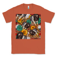 Copper baby hampshire pig sunflowers seamless pattern Classic Tee - FaDigitalArtStudio