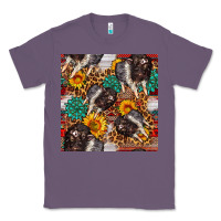 Lavender baby hampshire pig sunflowers seamless pattern Classic Tee - FaDigitalArtStudio