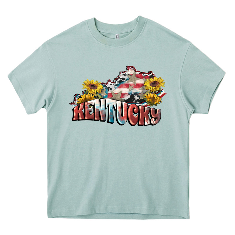 Kentucky 4th Of July Heavy Core Tee by FaDigitalArtStudio | Teevron