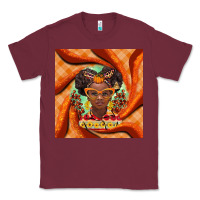 Burgundy fall african girl Classic Tee - BarkalooDesign