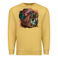 Antique Gold Let's Go Premium Sweatshirt - Jasminsmagicworld