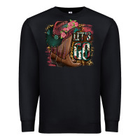 Black Let's Go Premium Sweatshirt - Jasminsmagicworld