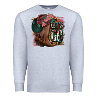Heather Grey Let's Go Premium Sweatshirt - Jasminsmagicworld