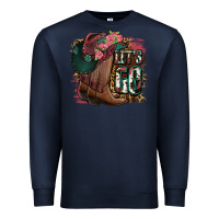 Navy Let's Go Premium Sweatshirt - Jasminsmagicworld