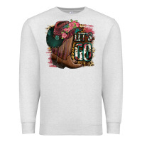 Oatmeal Heather Let's Go Premium Sweatshirt - Jasminsmagicworld