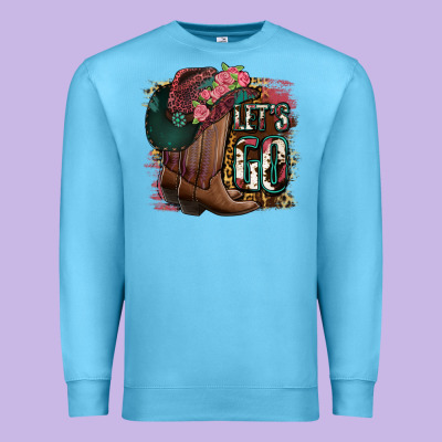 Let's Go Premium Sweatshirt Designed By Jasminsmagicworld