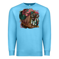 Ocean Blue Let's Go Premium Sweatshirt - Jasminsmagicworld