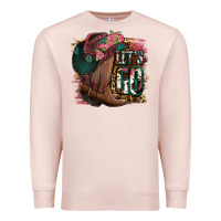 Pale Pink Let's Go Premium Sweatshirt - Jasminsmagicworld