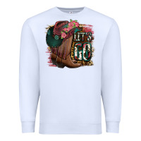 White Let's Go Premium Sweatshirt - Jasminsmagicworld