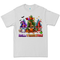 Dove Grey happy hallothanksmas Premium Tee - FaDigitalArtStudio