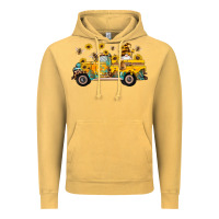 Vintage Mustard western bee gnomes truck sunflowers honeycomb beehive honey turquoise Vintage Hoodie - Artiststas