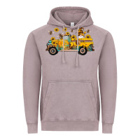 Vintage Zinc western bee gnomes truck sunflowers honeycomb beehive honey turquoise Vintage Hoodie - Artiststas