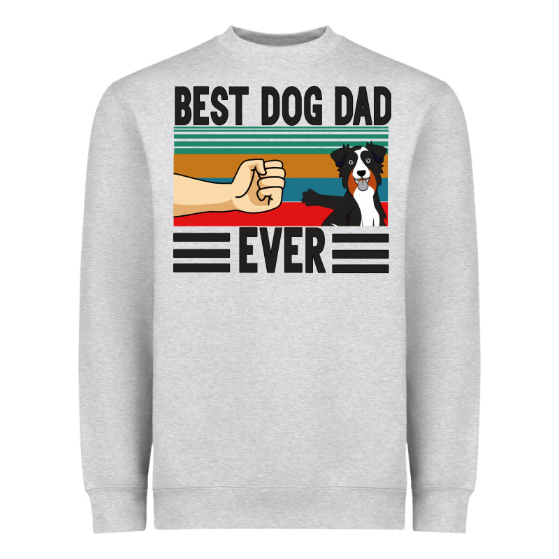 Best Dog Dad Ever Heavyweight Sweatshirt by Bettercallsaul | Teevron