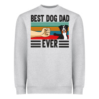 Heather Grey Best Dog Dad Ever Heavyweight Sweatshirt - Bettercallsaul