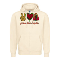 Sandshell Peace Love Lupita Zipper Hoodie - Jasminsmagicworld