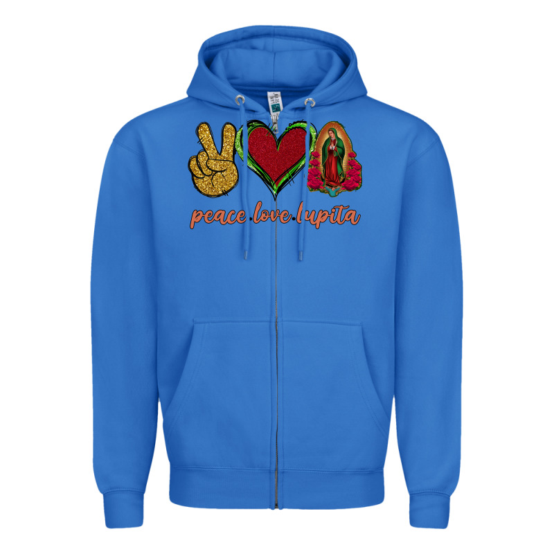 Peace Love Lupita Zipper Hoodie by Jasminsmagicworld | Teevron
