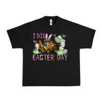 Black I Dig Easter Day Urban Heavy Tee - CowhideDigitalArt