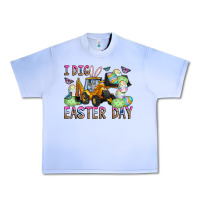 Grape Ice I Dig Easter Day Urban Heavy Tee - CowhideDigitalArt