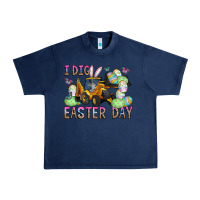 Navy I Dig Easter Day Urban Heavy Tee - CowhideDigitalArt