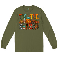 Army Green tis the season Long Sleeve Tee - RacoonDesign