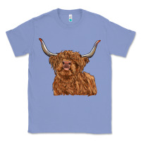 Colony Blue highland cow Classic Tee - RanaPortraitStore