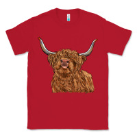 Red highland cow Classic Tee - RanaPortraitStore