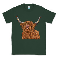 Sports Green highland cow Classic Tee - RanaPortraitStore
