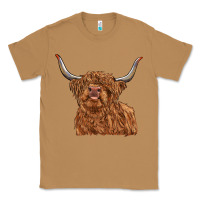 Toasted Coconut highland cow Classic Tee - RanaPortraitStore