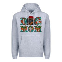 Heather Grey christmas dog mom dachshund Premium Hoodie - RanaPortraitStore