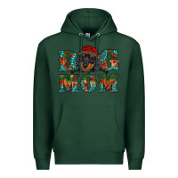Sports Green christmas dog mom dachshund Premium Hoodie - RanaPortraitStore