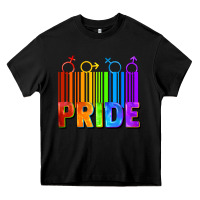 Black Pride Barcode Heavy Core Tee - FaDigitalArtStudio