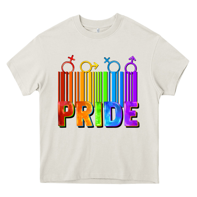 Pride Barcode Heavy Core Tee by FaDigitalArtStudio | Teevron