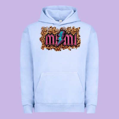 Leopard Mimi Lightning Urban Hoodie Designed By Ranaportraitstore