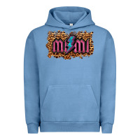 Pigment Pebble Blue Leopard Mimi Lightning Urban Hoodie - RanaPortraitStore