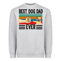 Heather Grey Best Dog Dad Ever Heavyweight Sweatshirt - Bettercallsaul