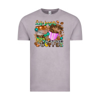 Vintage Zinc Life Begins After Coffee Vintage Tee - CowhideDigitalArt