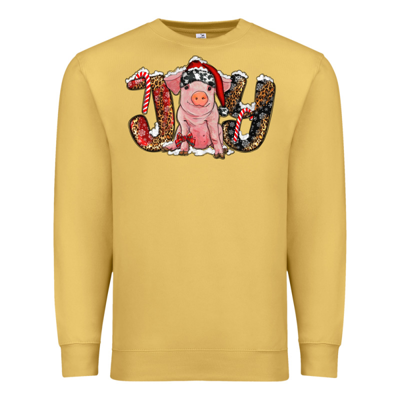 Joy With Pig Premium Sweatshirt by RanaPortraitStore | Teevron