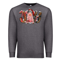 Charcoal Heather joy with pig Premium Sweatshirt - RanaPortraitStore