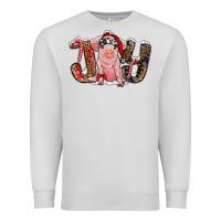 Dove Grey joy with pig Premium Sweatshirt - RanaPortraitStore