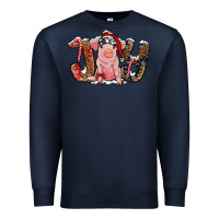 Navy joy with pig Premium Sweatshirt - RanaPortraitStore