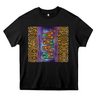 Black Leopard nana Heavy Core Tee - FaDigitalArtStudio