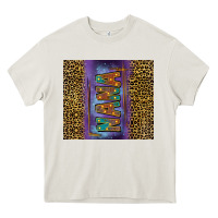 Cream Leopard nana Heavy Core Tee - FaDigitalArtStudio