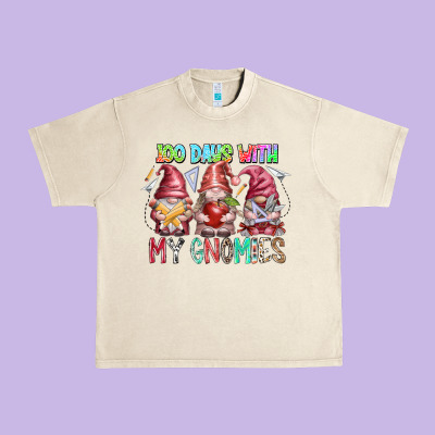 100 Days With My Gnomies Urban Heavy Tee Designed By Racoondesign