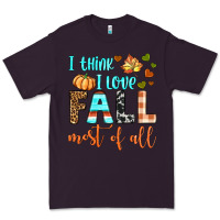 Plum i think i love fall most of all Premium Tee - BundleAndBundleShop