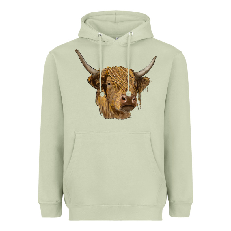 Highland Cow Heavyweight Hoodie by RanaPortraitStore | Teevron