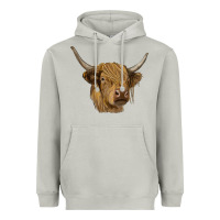 Moon Dust highland cow Heavyweight Hoodie - RanaPortraitStore