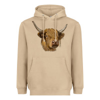 Mushroom highland cow Heavyweight Hoodie - RanaPortraitStore