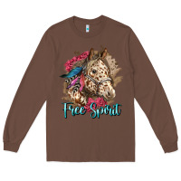 Chestnut free spirit appaloosa horse Long Sleeve Tee - LillyAllenDesigns