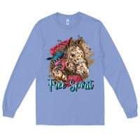 Colony Blue free spirit appaloosa horse Long Sleeve Tee - LillyAllenDesigns