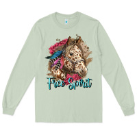 Matcha free spirit appaloosa horse Long Sleeve Tee - LillyAllenDesigns